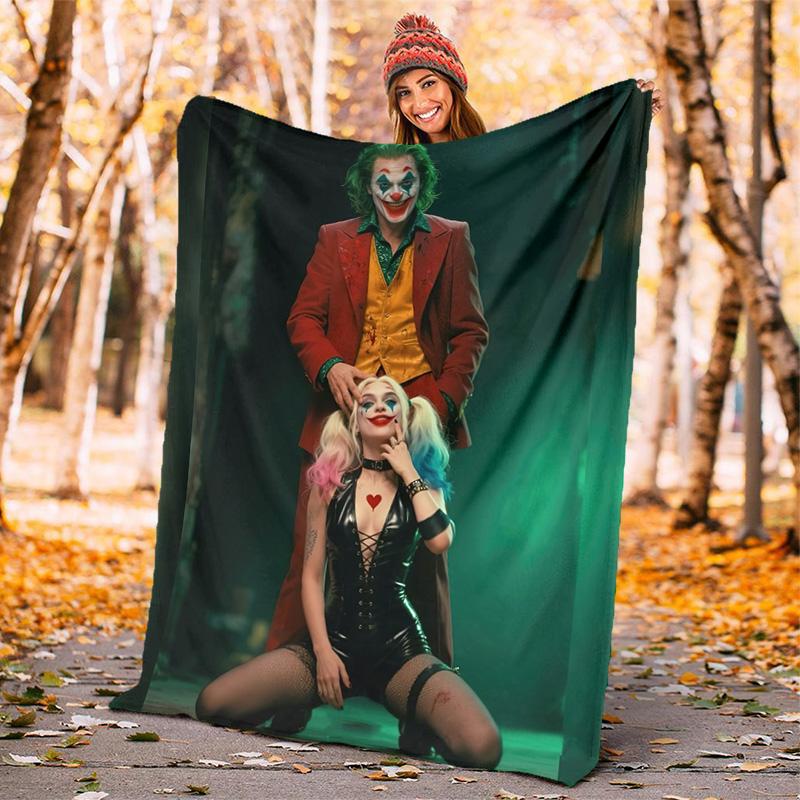 Suicide Squad Blanket Suitable All Seasons Soft Comfortable Sofa Office Home Blanket Holiday Birthday Gift Blanket Home Decor Camping Trip Sheet