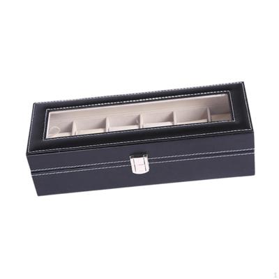 Uhrenaufbewahrungsbox Etui 6 Fächer Multifunktional Elegant Kompakt Armbanduhr Ausstellungs-Organizer für