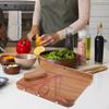 Adaptive Single Handed Cutting Board Wooden Chopping Nonslip Fruits Gifts Carving Meat Kitchen