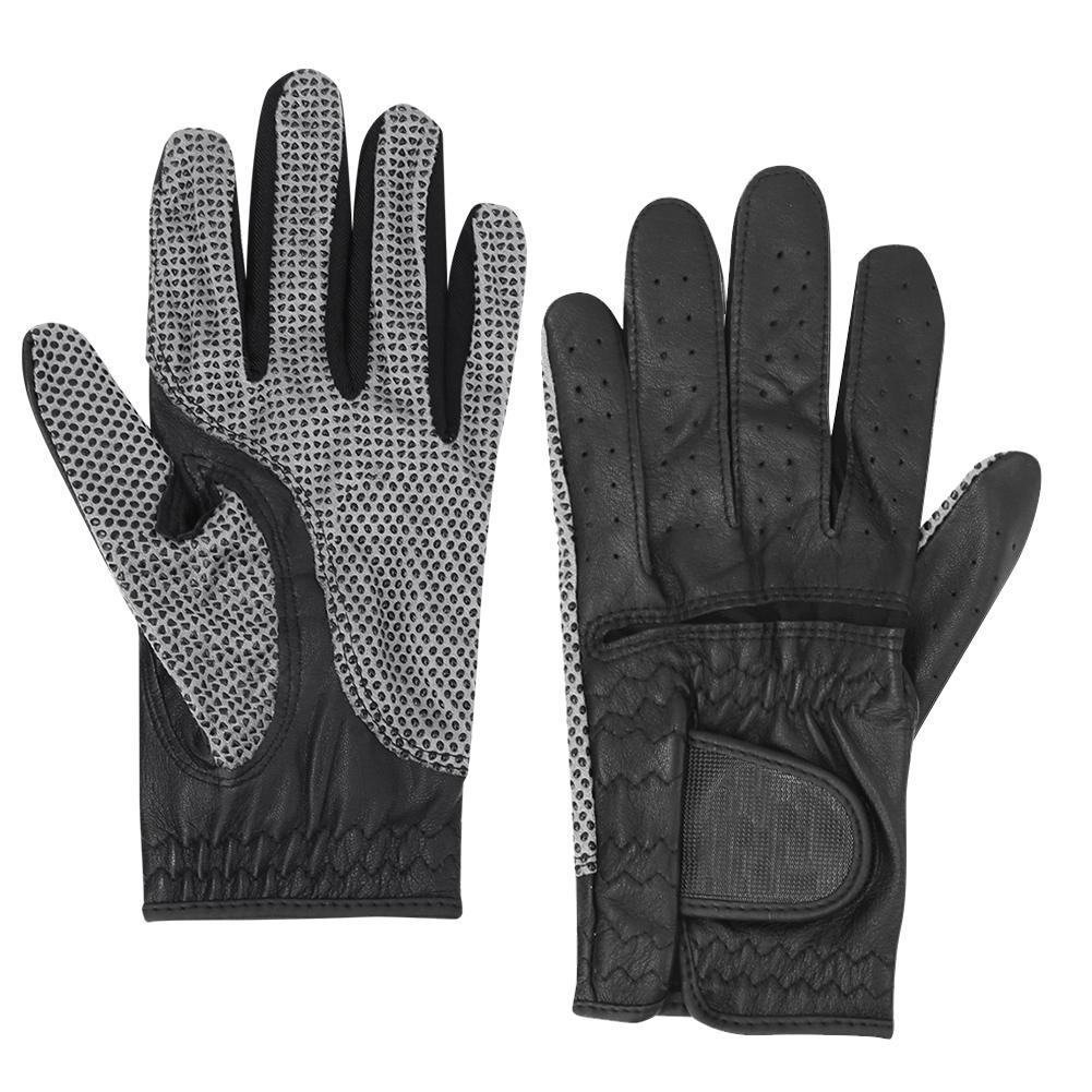 1 pcs Black Artificial Sheepskin Men Non slip Soft Breathable Gloves ing Glove Accessories(left hand 23)