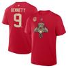 Sam Bennett Florida Panthers Fanatics 2026 Winter Classic Authentic Stack Name  Number TShirt  Red Men and Women Soft Quality