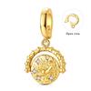 925 Silver Golden Series Squirrel Horseshoe Cross Star Charms Beads For Women Fit Bracelet DIY Jewelry Gifts