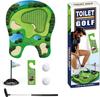 Toilet Golf Balls Game Set Mini Indoor Putting Green Toy Novelty Bathroom Golf Gag Gift for Dad Boyfriend White Elephant Gifts