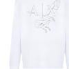 Armani Exchange SS23 Logo Print Crew Neck Casual Long Sleeve Sweatshirt Men sweatshirt White 3RZMAQ-ZJTDZ-1100