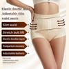 Flarixa M-XXXL Waist Trainer Body Shaper Mid Waist Slimming Sheath Woman Flat Belly Shaping Panties Buckle Postpartum Shapewear Pants