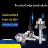 Jundinging Woodworking 4-Tooth Edge Trimming Router Bit