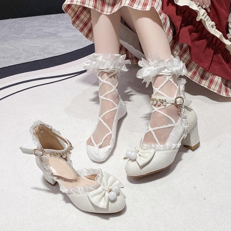 

New girls sandals student show catwalk shoes bow sandals spring summer princess high heels children sandals women 39 (inner length 24.5cm) бежевый