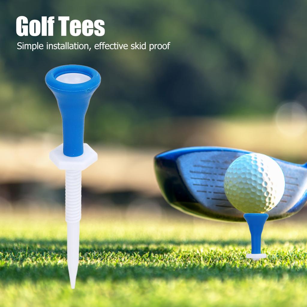 5 PCS Golf Tees Adjustable Plastic Golf Tees Pack Reduce Friction Golf Training Supplies