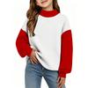 Kids Casual Printed Raglan Long Sleeve Lightweight Sweatshirt for Everyday Wear