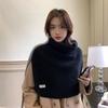 Warm Shawl Wraps Contrast Color Neck Wraps Retro Knitted Shawl  Winter