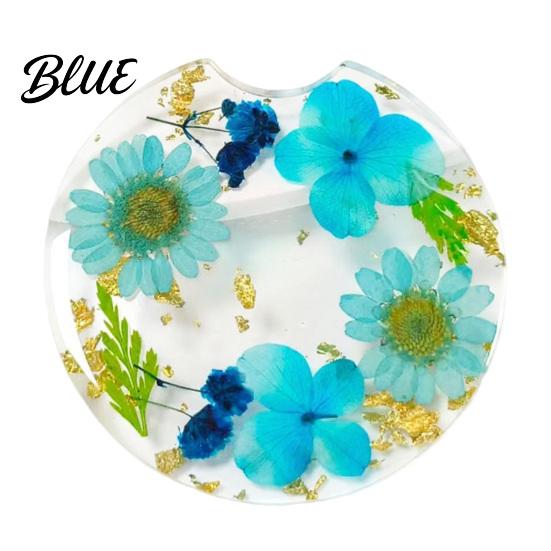 Mirror Polished Coaster Car Coaster Durable Resin Flower Drink Takeaway Cup Coffee Holder