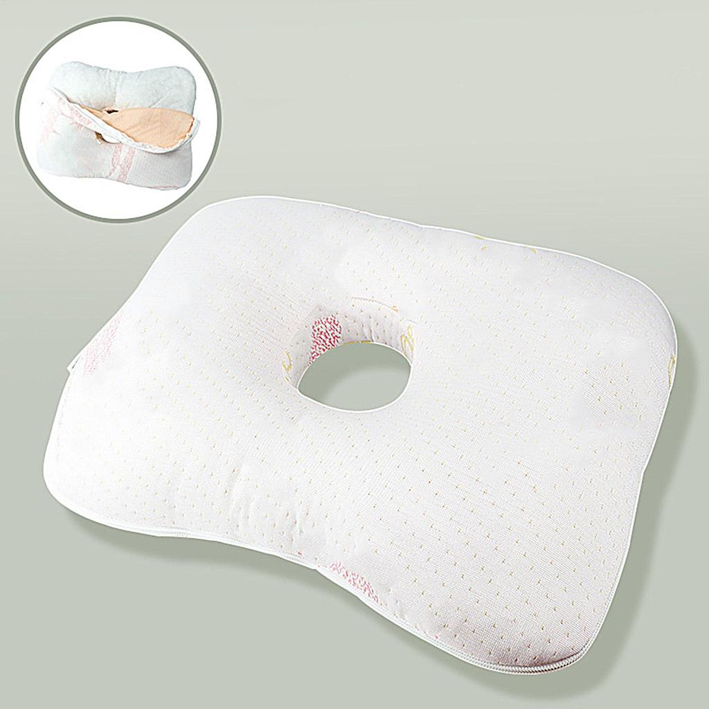 Ear Piercing Pillow Side Sleeping Pillow For Adults Ergonomic Donut Cushion For Traveling Airplanes Car Home Adults Seniors