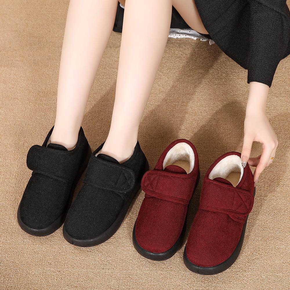 Chinesische Baumwollschuhe Damen neue Winter Samt verdickte Baumwollschuhe kältefest und warm Damen Baumwollstiefel