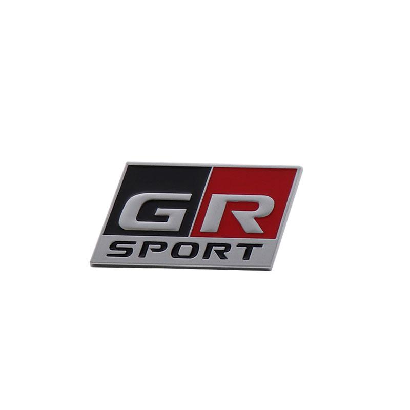 

3D Стайлинг автомобиля GR Sport для автомобиля Капот Крыло багажник Задний капот Шильдик Наклейка Эмблема Значок Наклейка s-silver-black-red