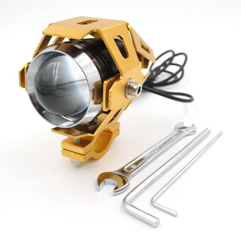 LMoDri Motorcycle Headlights Auxiliary Lamp U5 Led Motorbike Spotlight Accessories 12V 125W Modified Part 2