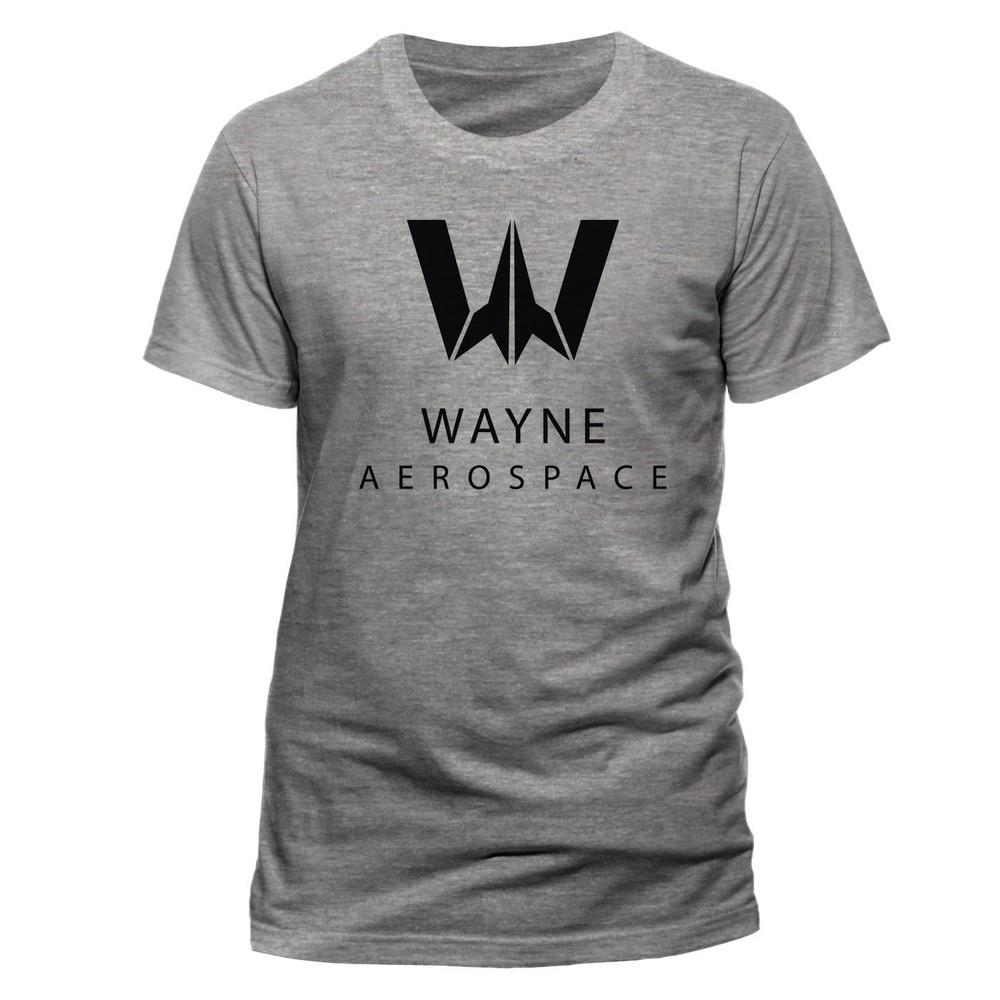 Official Batman T Shirt Wayne Aerospace Justice League Gotham Dark Knight DC S