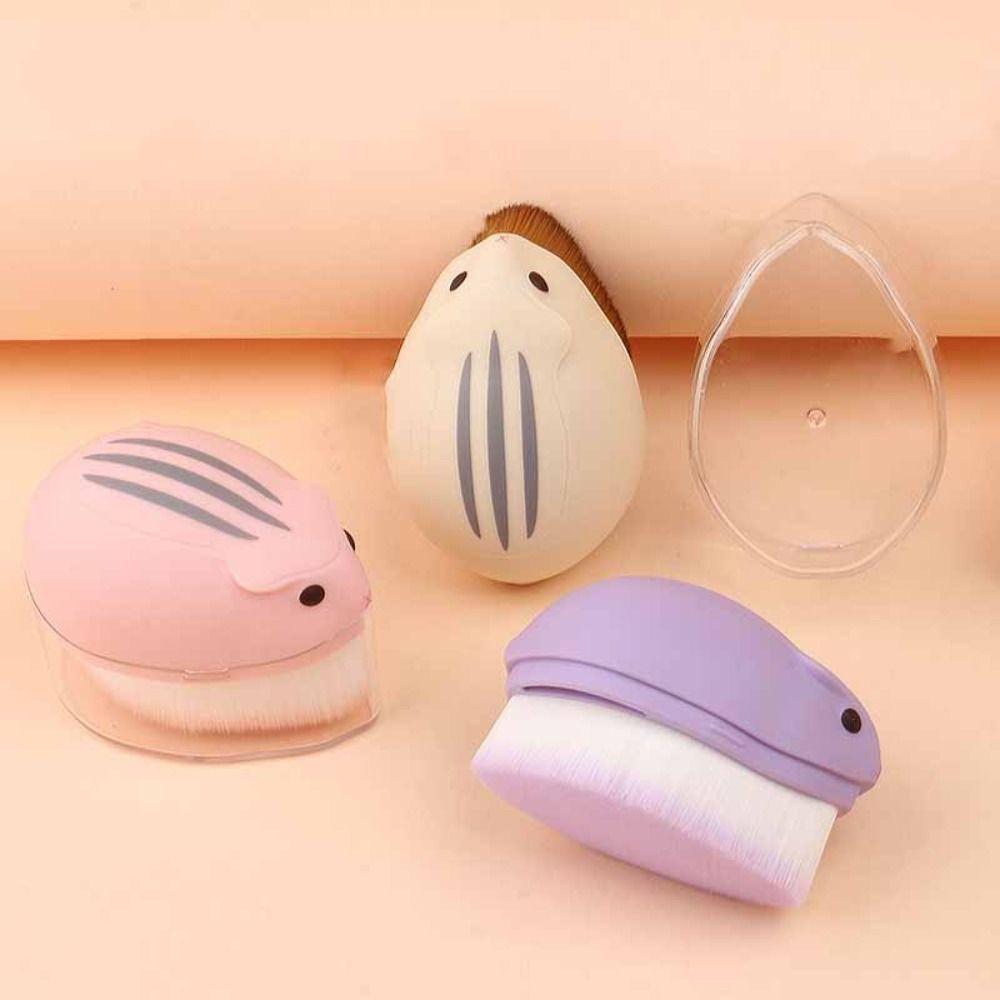 Plush Foundation Brush Cosmetics Wash Face Brush Mini Powder Blusher Brush  Travel