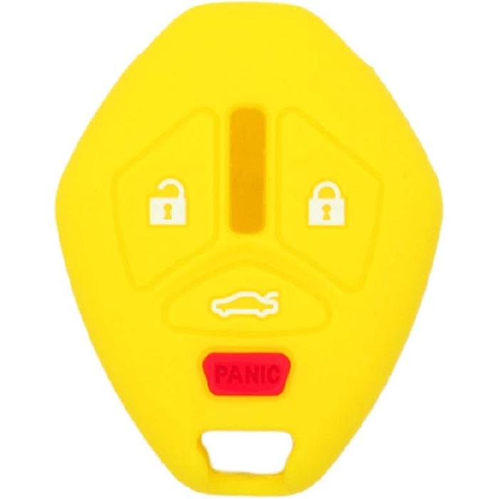 SEGADEN Silicone Cover Protector Case Holder Skin Jacket Compatible with MITSUBISHI 4 Button Remote Key Fob CV4522 Rose