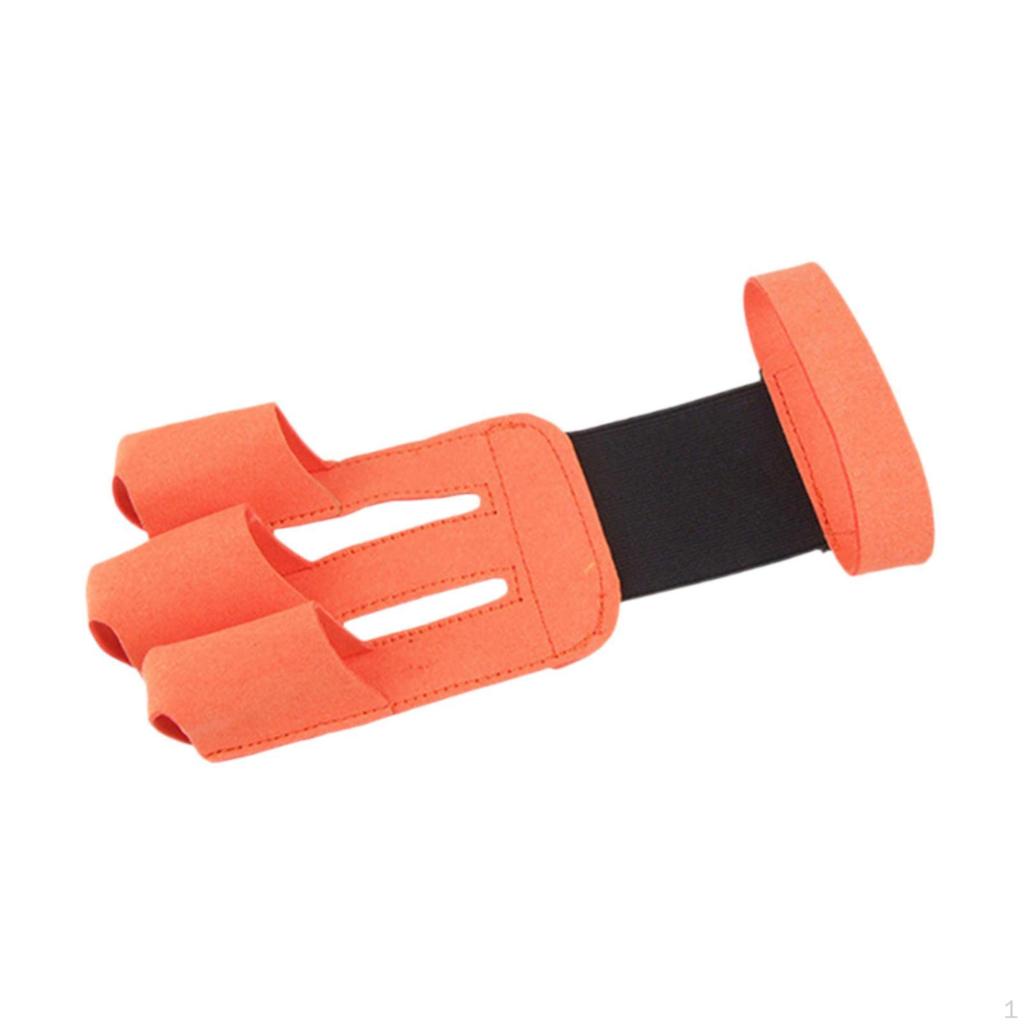 Archery Gloves Youth Men Training Tool Protect Adjustable Three Finger Guard