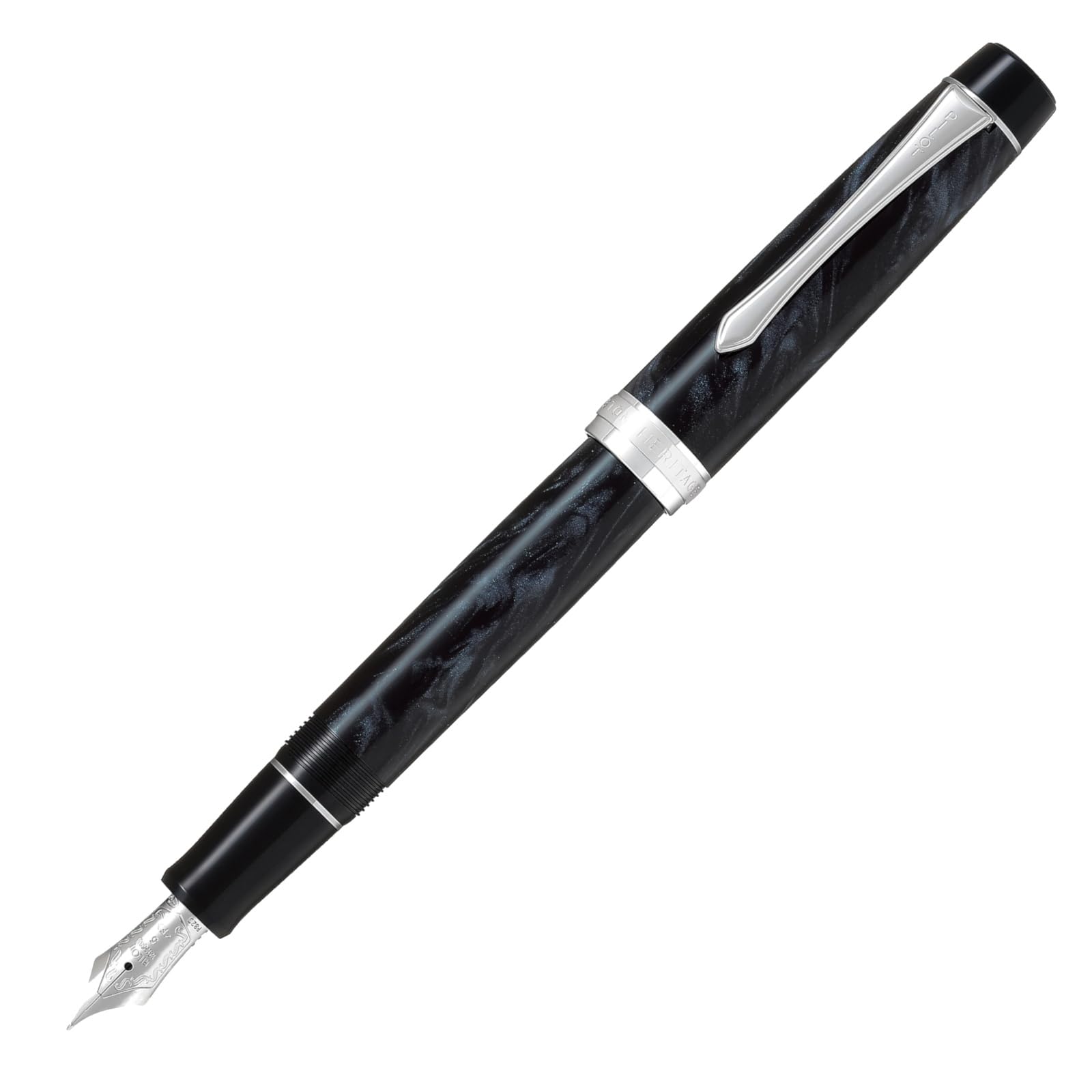 

PILOT Mannenhitsu Custom Heritage SE MABF Fountain Marble FKVH3MRMABF Pen, Black,