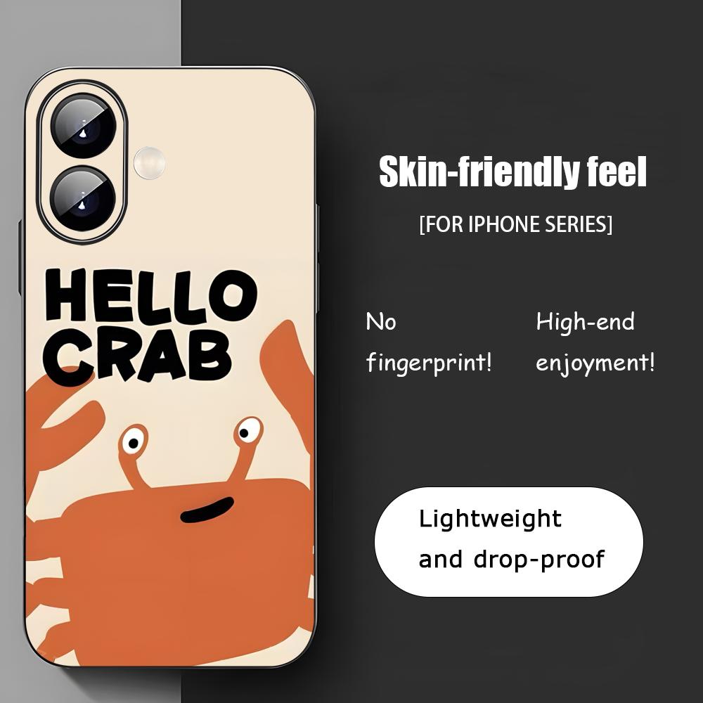 Funny Hello Animal Popular Phone Case For iPhone 17 16 15 14 13 12 11 X XR XS 8 Plus Mini Pro Max Soft Black Shockproof Cover