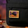 Holiday Costume Accessory Retro TV Brooch for Halloween, Pumpkin Ghost Black Cat Crow Halloween Party Badge, Lapel Pin Sweaters Jackets Scarves