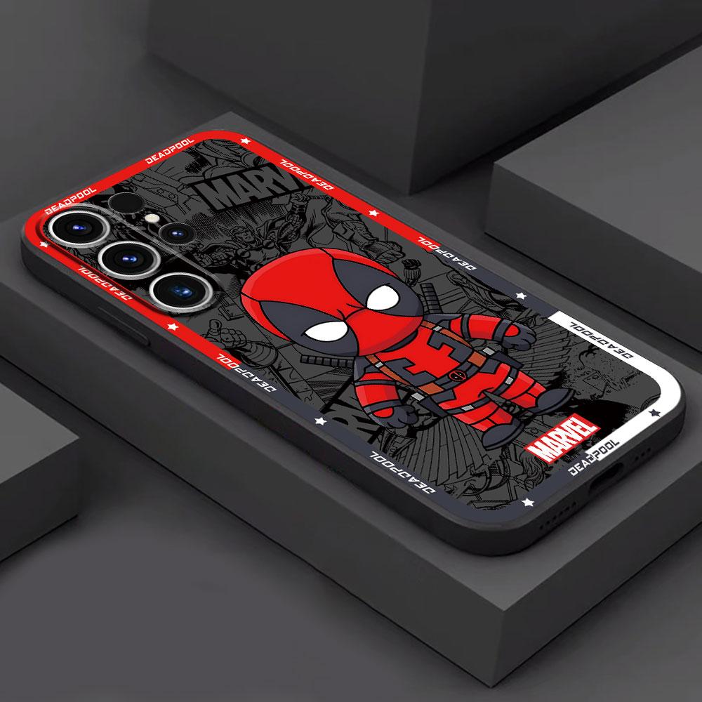 Phone Case for Samsung Galaxy S24 S22 Plus S23 S8 S9 S10e S20 FE S21 Ultra 5G S10 Marvel Spider Man Venom Cover Black Soft