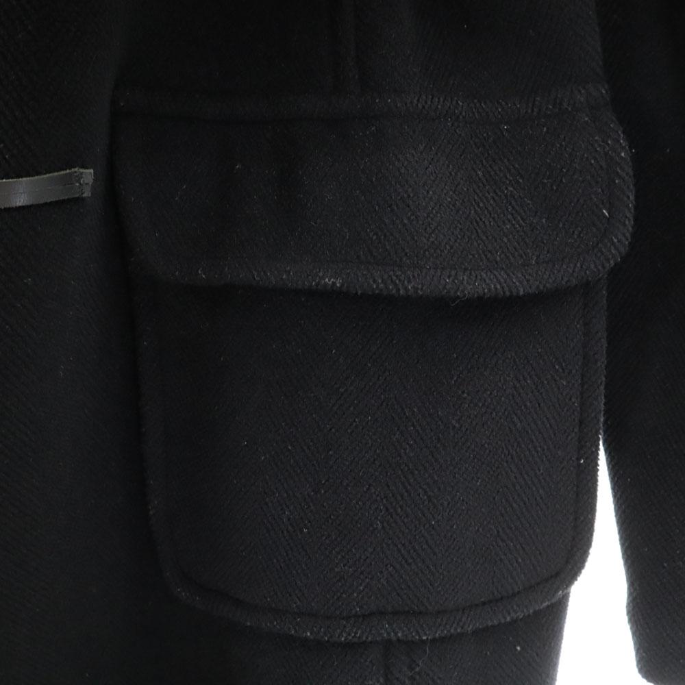 BURBERRY Made in England 100% wool Duffel coat black Women Used