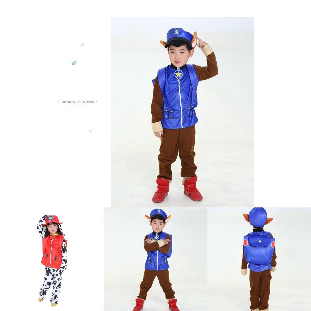 Entzückendes Paw Patrol Kinder Cosplay Kostüm mit Marshall Chase Skye Party-Outfit