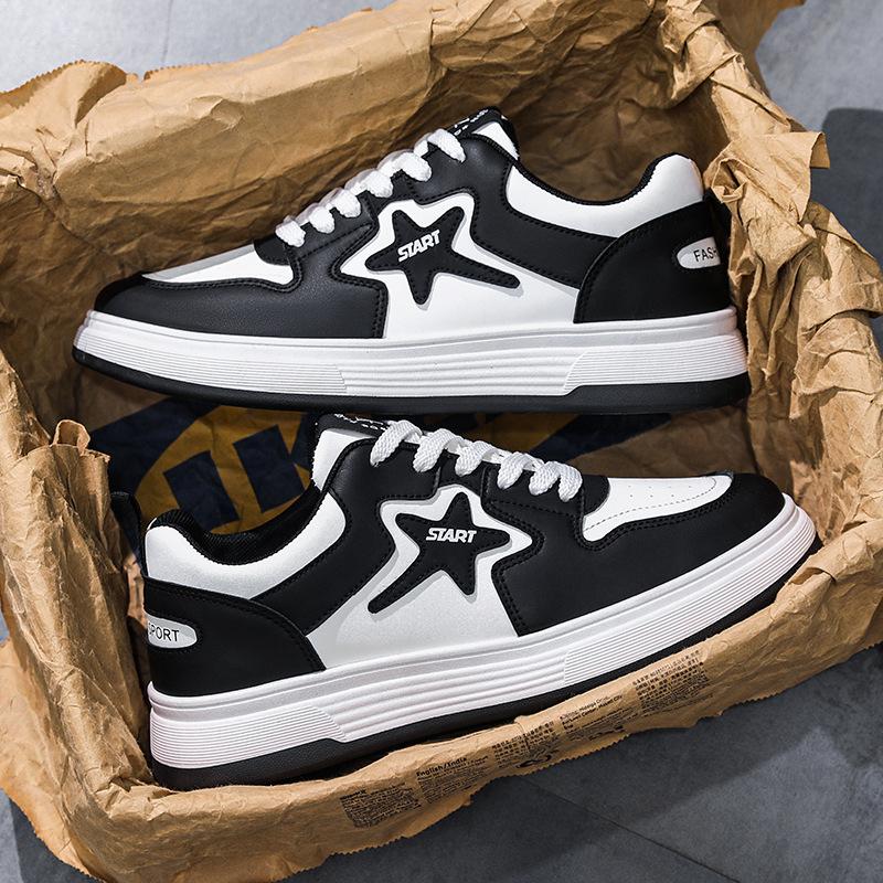 Guochao board shoes men's spring 2025 new soft-soled versatile high-end trendy shoes youth sports and leisure lightweight shoes