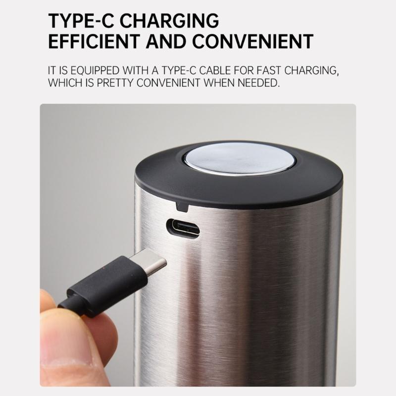 Stainless Steel Wine Dispenser for Convenient and Precise Pouring Rechargeable Wine Aerator Automatic Wine Pourer