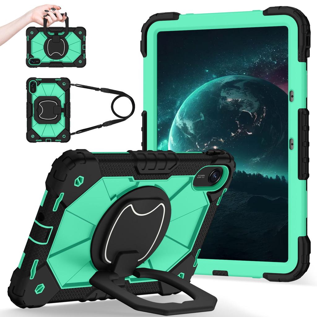 Hybrid Stand Case for Xiaomi Redmi Pad 2 2025 11.0 Inch 25040RP0AG 25040RP0AI 360 Rotating Handle Grip Cover with Shoulder Strap