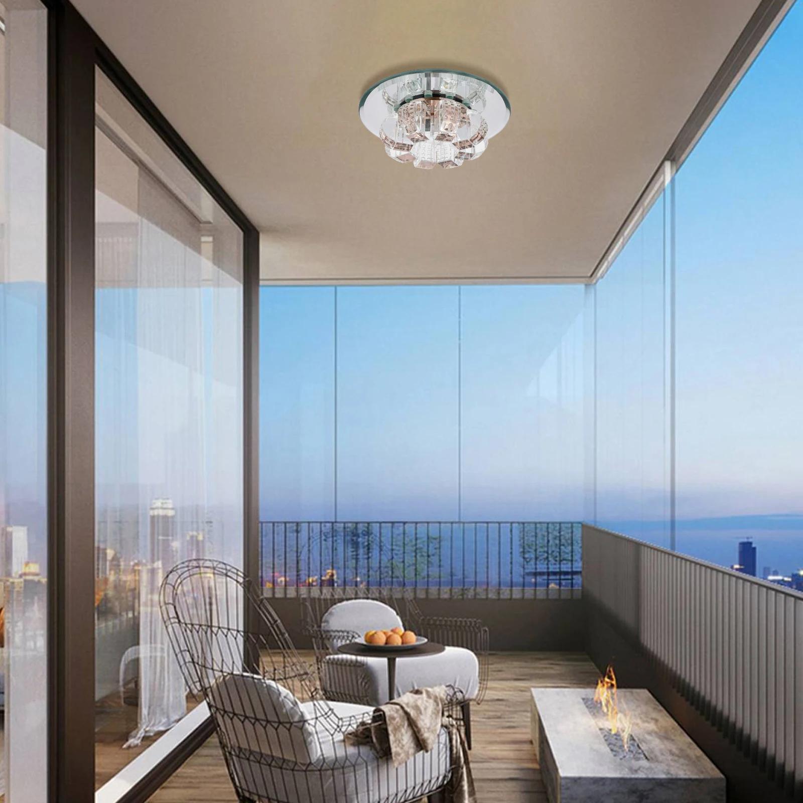 

Современная светодиодная потолочная люстра из хрусталя K9, встраиваемый светильник, высокая светопропускаемость, подходит для кабинета, офиса, столовой United States