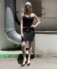 Lujeuseullibobeo Petal Skin Ribbon Skirt *Black