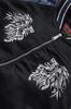 East Rain Sukajan Jacket with Embroidered Lion Satin Japanese Shiny FUN229 Men's Print, Fabric, Pattern, Outerwear,