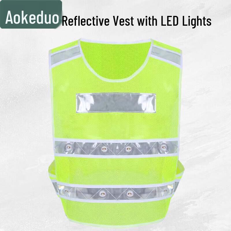 Rechargeable LED Reflective Safety Vest