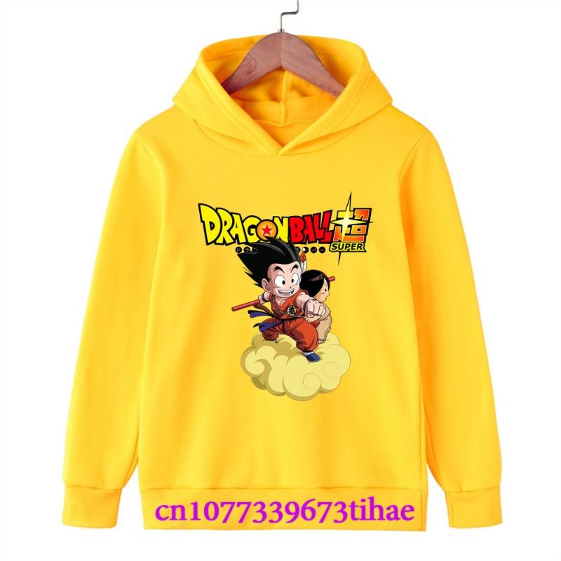 Dragon Ball Spring And Autumn Children Boys And Girls With Hoodies Sweaters Jackets Cartoons  Children's Clothes Baby Clothes