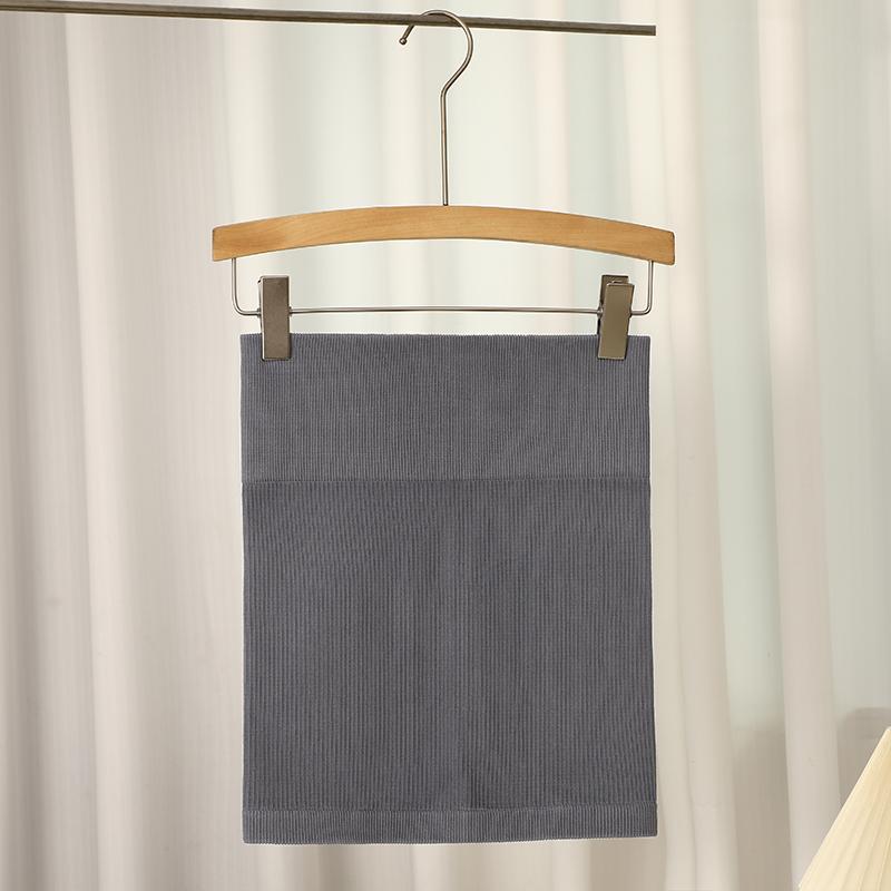 

FINETOO Spring Summer High Waist Elastic Business Women Mini Skirt Black Slimming Knitted Half Body Skirt Professional Work L