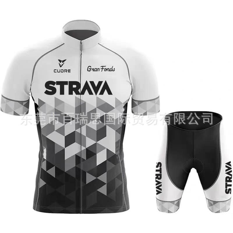 Mens Cycling Jersey Set Short Sleeve Quick Dry Breathable Road Bike Apparel