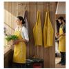 Apron with Embroidered Pocket Cuistot 60 X 84 Cm Yellow