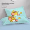 Cartoon Animal Motif,Microfibre Bedding Sets, Children's Bed Linen with Zip Room Decor Duvet Cover for Teenagers Adult 3-Piece