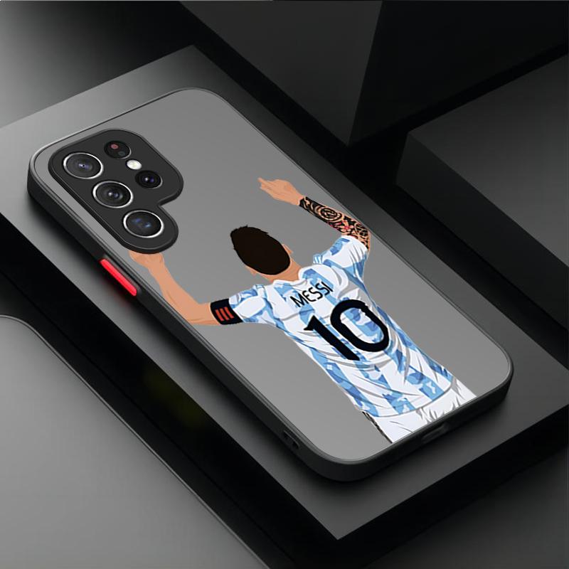 Etui na telefon z numerem 10 7 piłkarza For Samsung Galaxy S24 S23 S22 Ultra S21 S20 FE S10 Plus A15 A25 A35 A55 5G Note 20 10 Pokrowiec PC