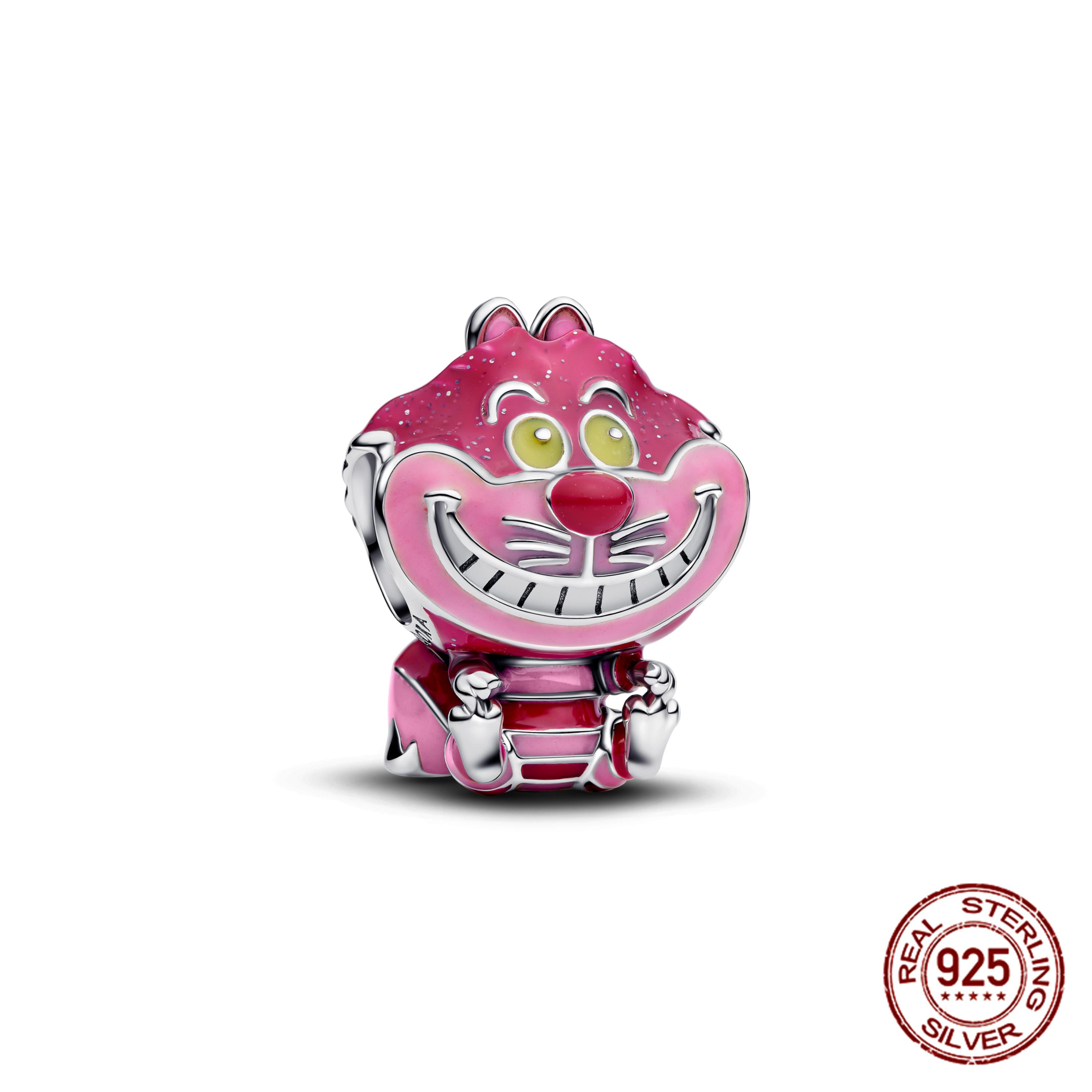 Echt Zilver Dumbo Op De Vlucht Prinses Charms Kralen Fit Pand Armband Doe-Het-Zelf Sieraden Maken Cadeau Voor Vrouwen pink
