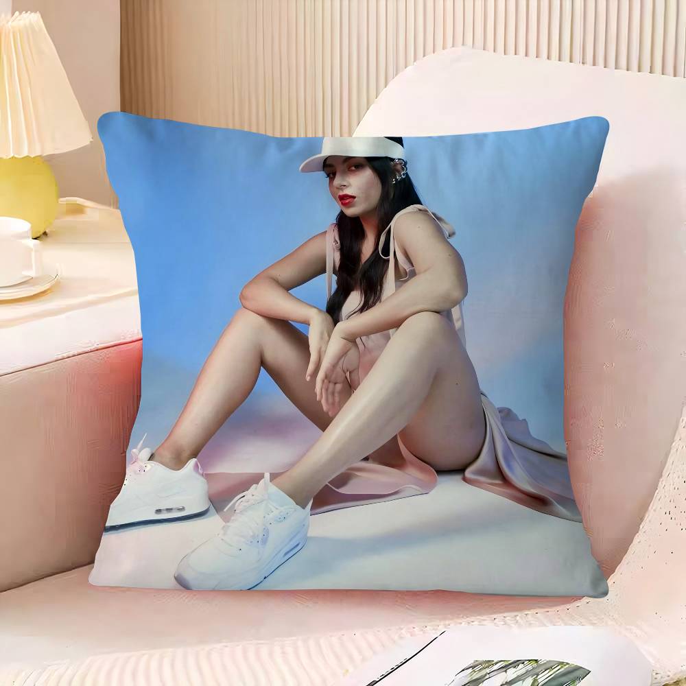 C-Charli X-XCX Pillowcase 45x45cm Cute Pillowcase Living Room Sofa Cushion Cover Bedroom Home Decoration Children's Gift
