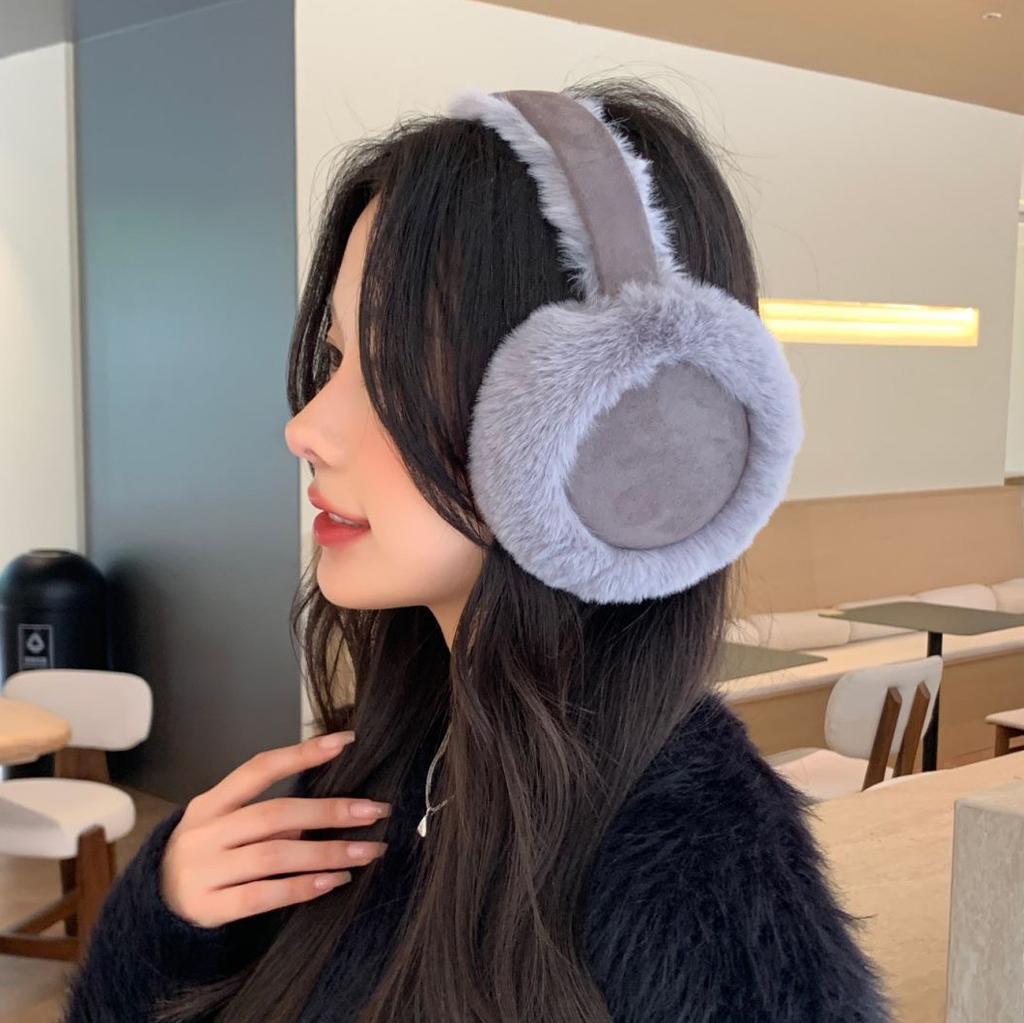 1PC Foldable Design Warm Earmuffs Winter Ear Protection Plush Earmuffs Cycling Protective Equipment Winter Supplies