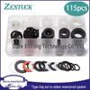 115PCS Silicone Flat Washers & Nitrile O-Rings - Waterproof & High-Temperature Resistant Seal Kit