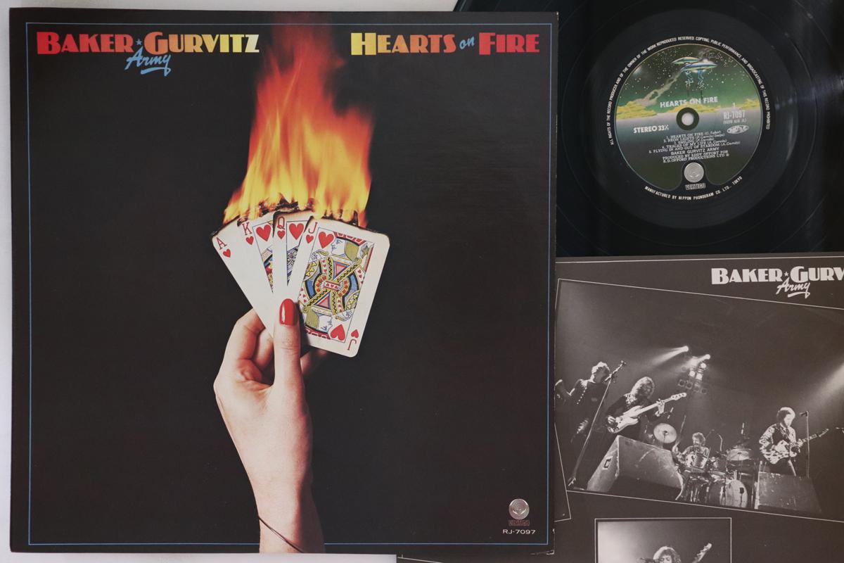 

LP Record BAKER GURVITZ ARMY Hearts On Fire RJ7097 VERTIGO 1976 Japan Rock Used