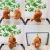 Soft And Cuddly Capybara Plush Doll With Unique Pull Tail For Bag Charm Accessory