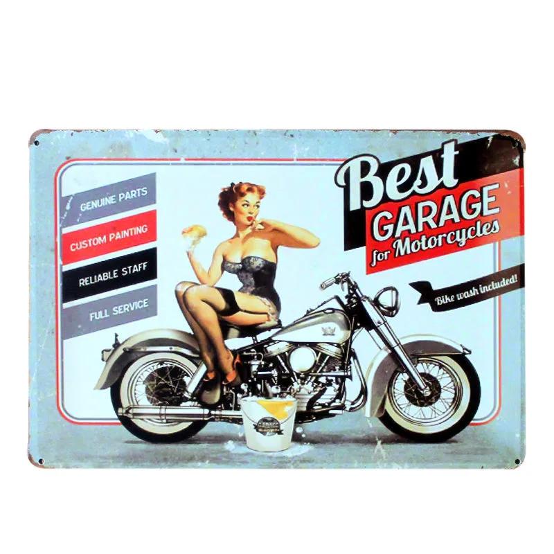 Motorcycle Metal Tin Signs for Home Decor, Wall Plaque, Art Poster, Painting, Bar, Club, Pub, A132, 20x30cm