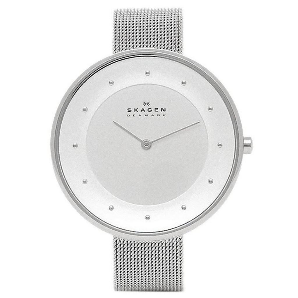 SKAGEN SKW2140 ANITA 30mm Steel Mesh Women's Watch, Silver [Parallel Import]